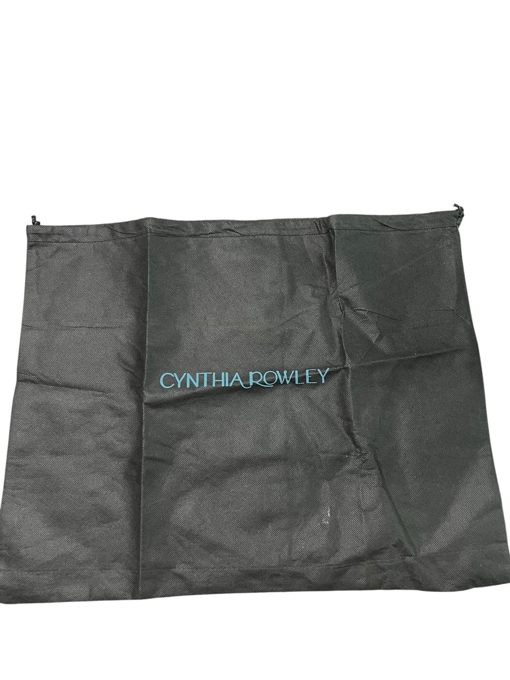 Cynthia Rowley Black Dust Bag with Teal Logo